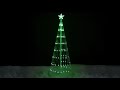 Green LED Lighted Show Cone Christmas Tree NORTHLIGHT ZG15646