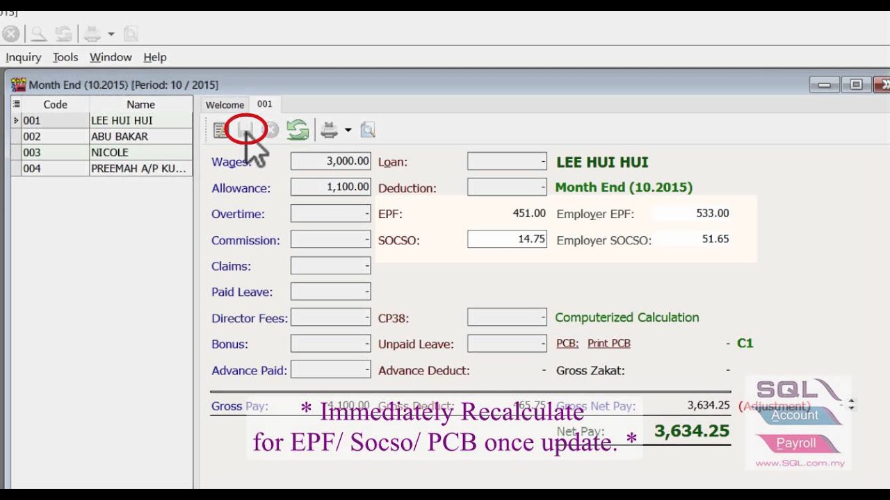 SQL Payroll_01How To Process Month End Payroll