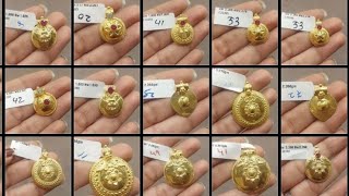 gold thali bottu designs with weight 