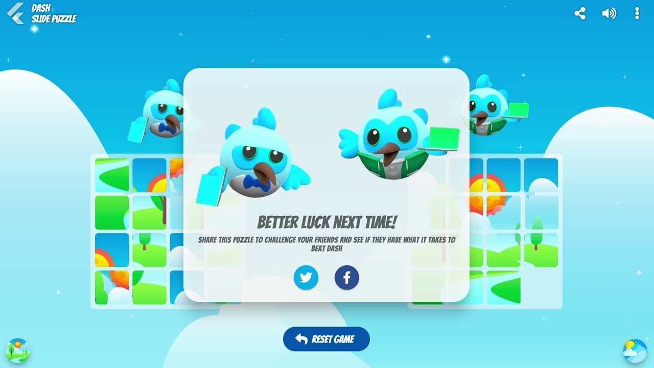 Dash Slide Puzzle | Flutter Puzzle Hack 2nd Place 🥈 | #flutterpuzzlehack