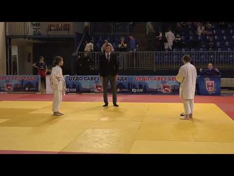 Sofija Ranisavljević CZB Mila Smiljković ŽAN 1:0 -40kg #PrvenstvoBeogradaMPioniri2025 PLASMAN