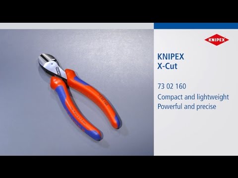 KNIPEX X-Cut® Compact Diagonal Cutter High lever transmission video