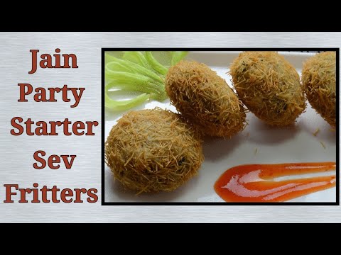 Jain Party Starters | Sev fritters | Sev roll | Only Jain Recipes