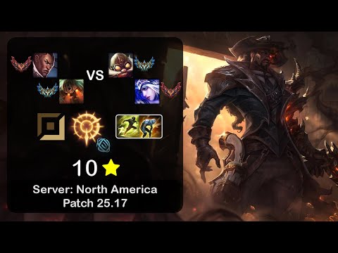 Lucian ADC + Nautilus vs Corki + Ashe - NA GrandMaster - Patch 25.17