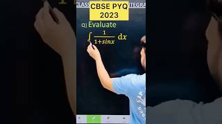 Q) If Integration ∫ 1/ ( 1 + sin  x ) d𝑥 #cbse2024 #CBSE2025  #cbse #integration #maths #class12