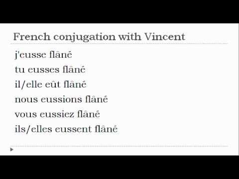 French verb conjugation = Flâner