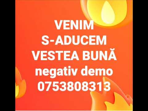 Venim s-aducem vestea buna - negativ