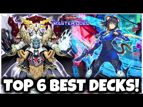 TOP 6 BEST DECKS in MASTER DUEL!