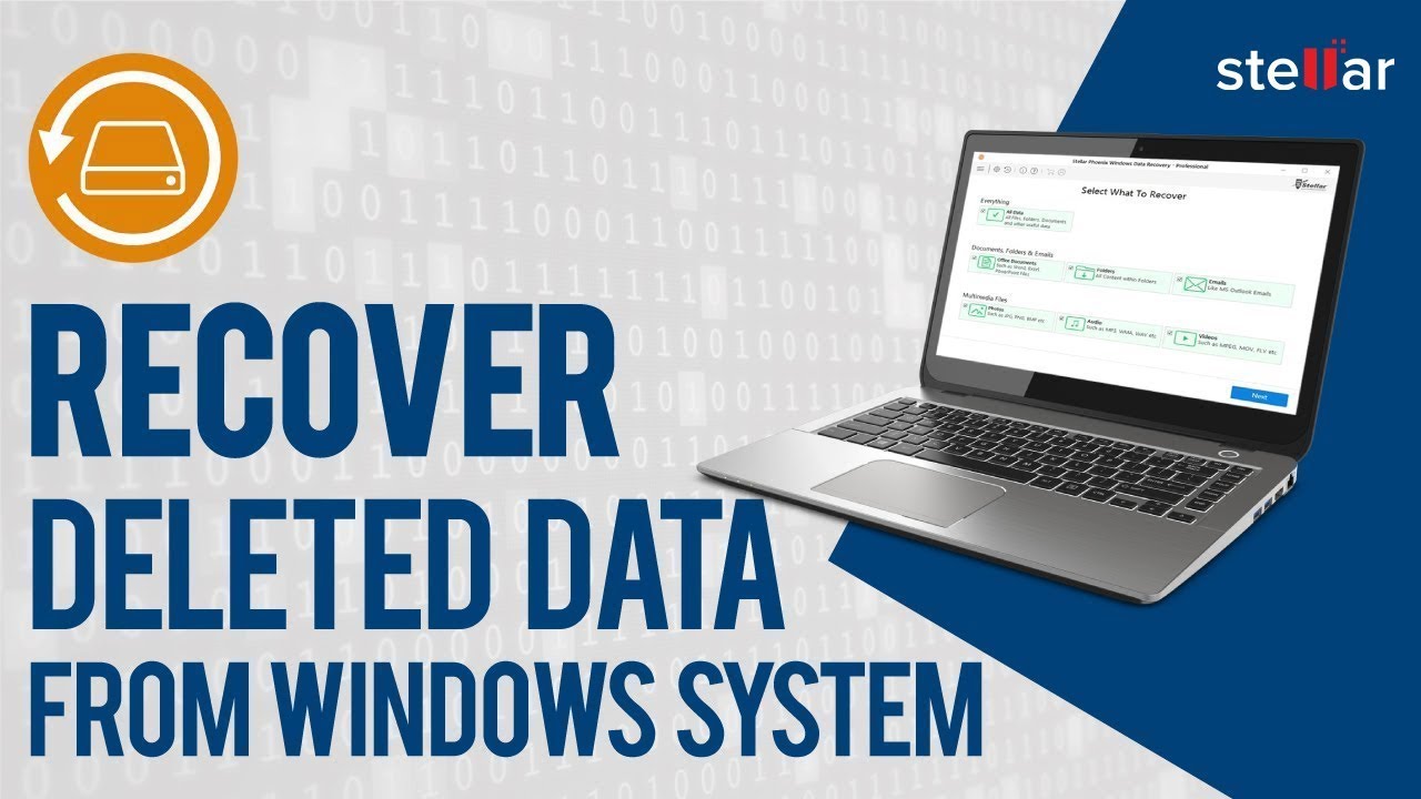 How to Recover Deleted Data with Stellar Phoenix Windows Data Recovery Professional? Official Video