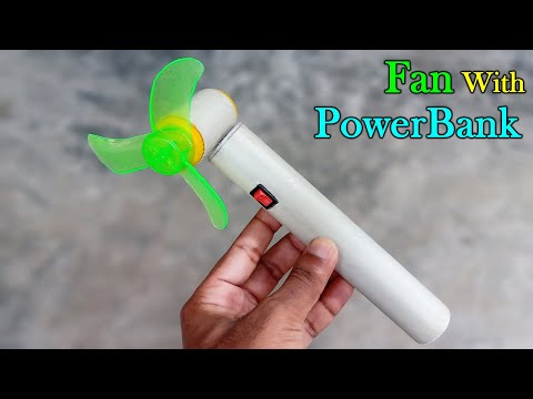 How To Make a Rechargeable Hand Fan From DC Motor at Home