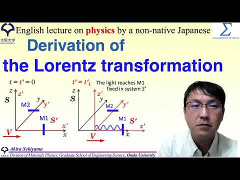 Derivation of the Lorentz transformation