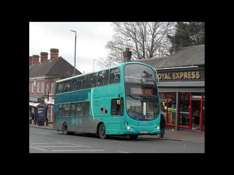 Wright Gemini Volvo B9TL ExMidlands 4206, Arriva Kent 6202 FJ08LVS on 402 Leaving at Tunbridge Wells