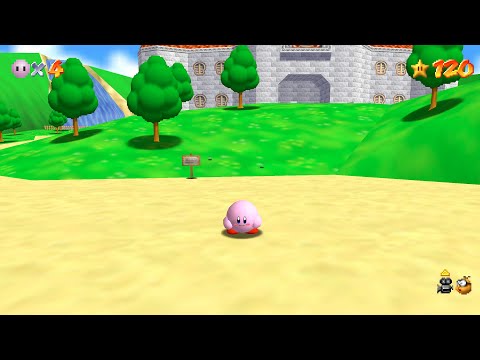 Super Mario 64: Co-Op DX - Kirby (With Moveset)