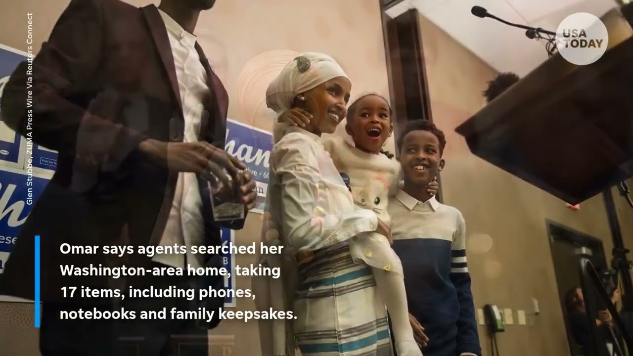 Ilhan Omar says Trump is behind raid designed to 'freak' her out