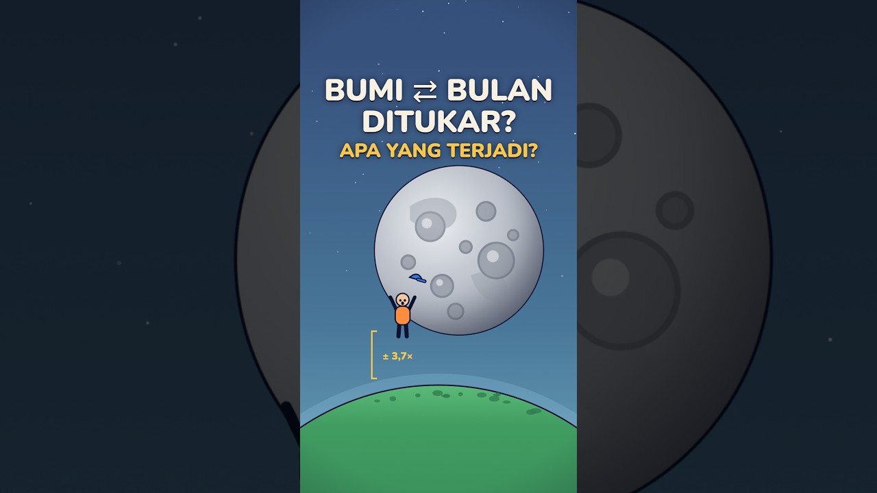 Kalau Bumi dan Bulan ditukar Ukurannya