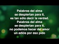 Palabras del alma - Marc Anthony (letra)