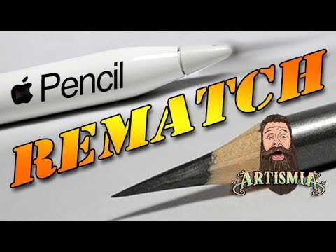 apple pencil vs a real pencil by artismia