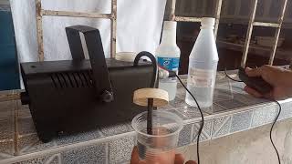 Preparar líquido para máquinas de humo y mantenimiento