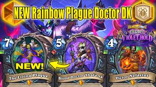 NEW Rainbow Plague Doctor DK Deck 1.0 Is Really Good To Play! Escape from Violet Hold | Hearthstone