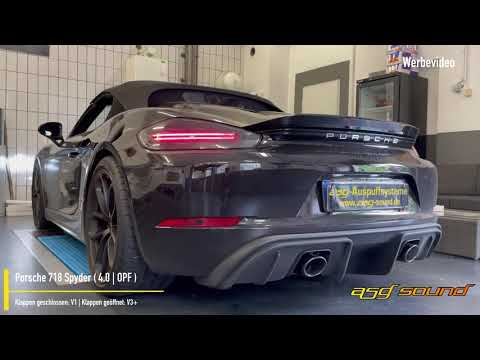 Porsche 718 Spyder |  4.0 OPF |  V1/V3+ | ASG Sound | ASR Component