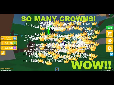 How to get INFINITE CROWNS in SABER SIMULATOR!!! *OP* (Super Easy)