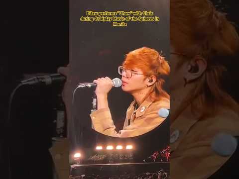 Dilaw performs "Uhaw" with Chris at Coldplay Music of the Spheres World Tour Manila #coldplaymanila