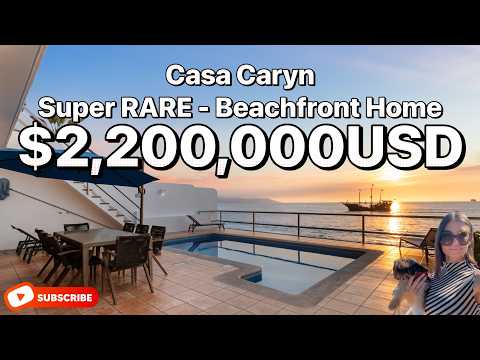 MUST SEE Rare Beach front home in Puerto Vallarta, Mexico - 1 of only 3 - VideoTour - $2,200,000USD