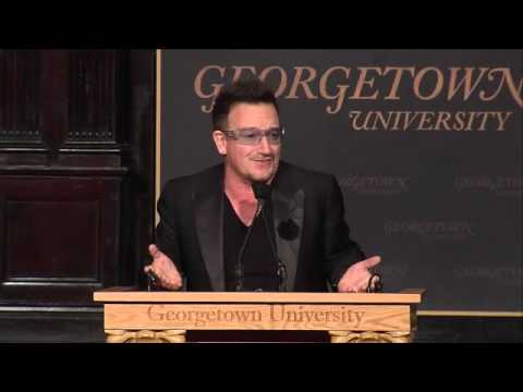U2News - Bono at Georgetown University - Part 1