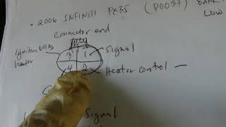 2006 Infiniti FX35 P0037 CODE HO2S2 Heater Bank 1 Diagnosis & FIX