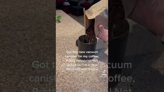 Loving my new vacuum canister from (Fellow Products)for my coffee!