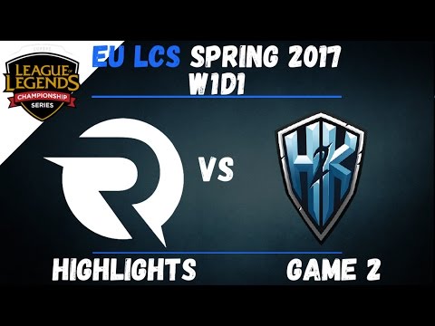 OG vs H2K Highlights Game 2 EU LCS 2017 Spring W1D1 Origen vs H2K