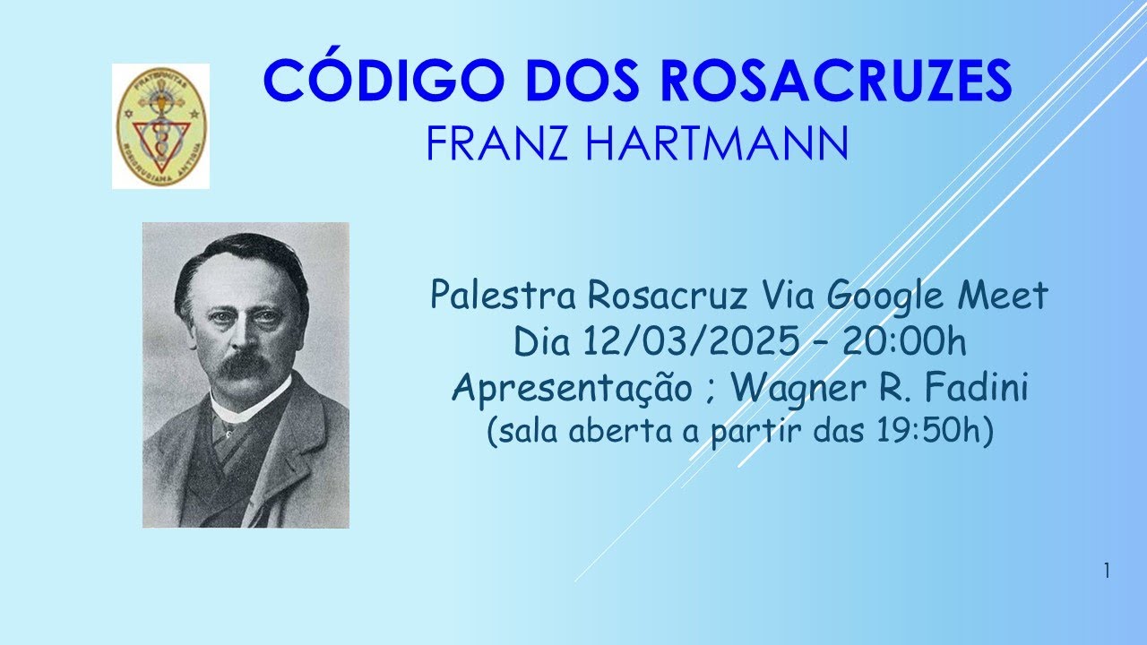 Palestra  -   O Código dos Rosacruzes