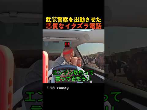 武装警察を出動させた悪質なイタズラ電話