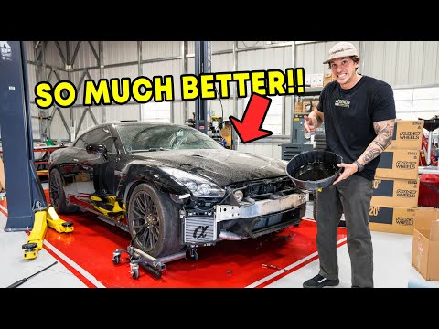 Making the GTR Look NEW! | Rebuilding Wrecked R35 GTR Ep. 2