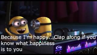 Pharrell Williams-Happy Lyrics (Despicable Me 2)