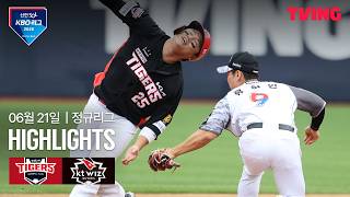 [KIA vs KT] 6/21 경기 I 2026 신한 SOL KBO 리그 I 하이라이트 I TVING