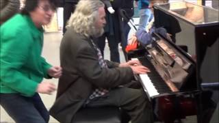 'Ghost' Of Xmas Past Plays Piano In Mall
