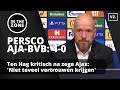 Ten Hag kritisch na monsterzege Ajax: 'Niet teveel vertrouwen krijgen'