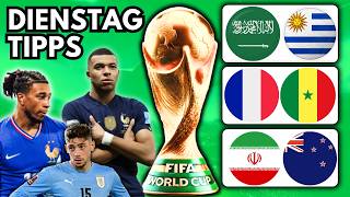 WM 26 TIPPS & PROGNOSE ✅🏆 (Dienstag) | Profi Sportwetten Tipps | Alle Spiele und