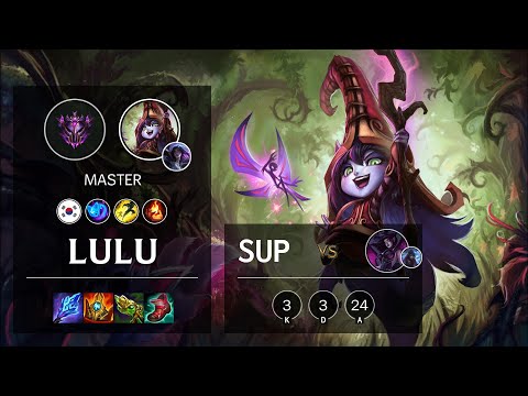 Lulu Support vs Morgana - KR Master Patch 11.24b