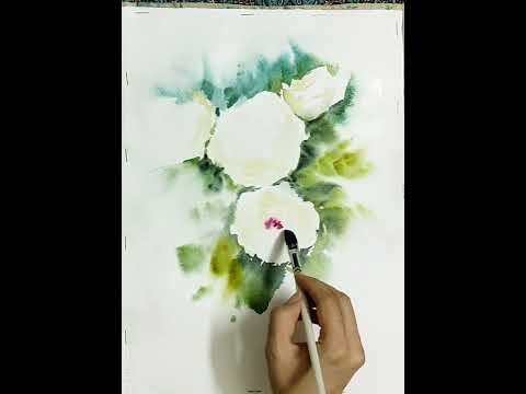 Roses in watercolor
