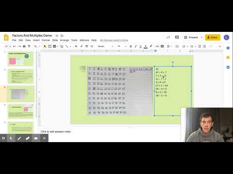 Factors And Multiples Game - Google Slides