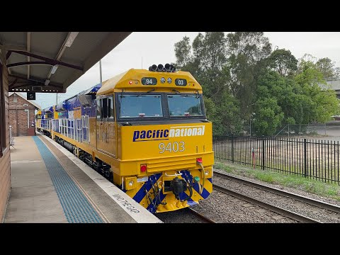 Pacific National NEW C44ESACi 94 Class Trial Run - TT102 & 9403 at Maitland - 25/9/24