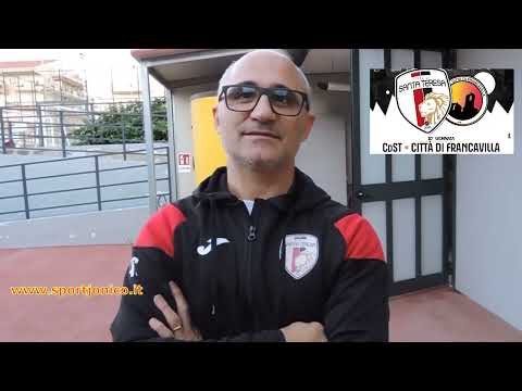 Post-gara – Città di Santa Teresa – Città di Francavilla: Intervista a mister Antonino Spadaro