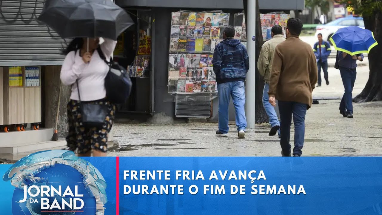Previsão do tempo: frente fria avança durante o final de semana | Jornal da Band