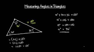 Download the video "Interior angles of a triangle | How to find missing angles in a triangle | Mathematics tutorial"