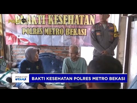 POLRES METRO BEKASI GELAR BAKTI KESEHATAN DI CICAU