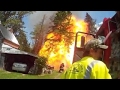 Massive Explosion Tosses First Responders To Ground