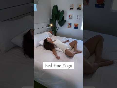 Sleep better with this short bedtime yoga routine 😴  #yogaforsleep