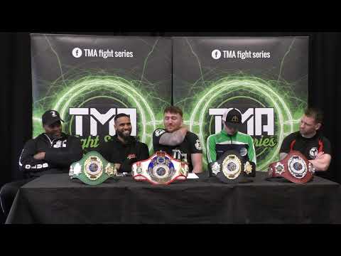 TMA Fight Series Weigh inn and Interview Shane Burns Northern  Ireland V Romaine Porter England
